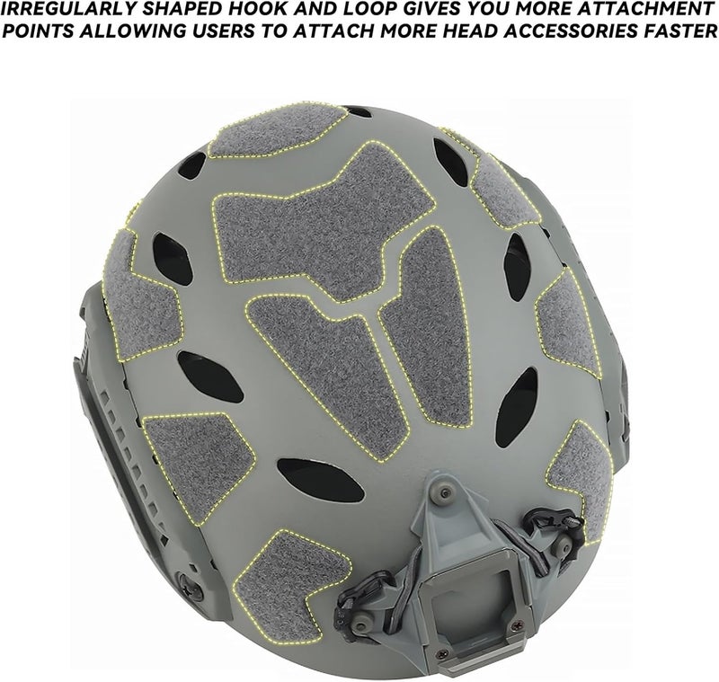 Aoutacc Lightweight Tactical Fast Helmet, Integrated Helmet with NVG Mount Base, Side Rails,Pre-Slotted Headset Strap for Outdoor Sports, CS - Image 4
